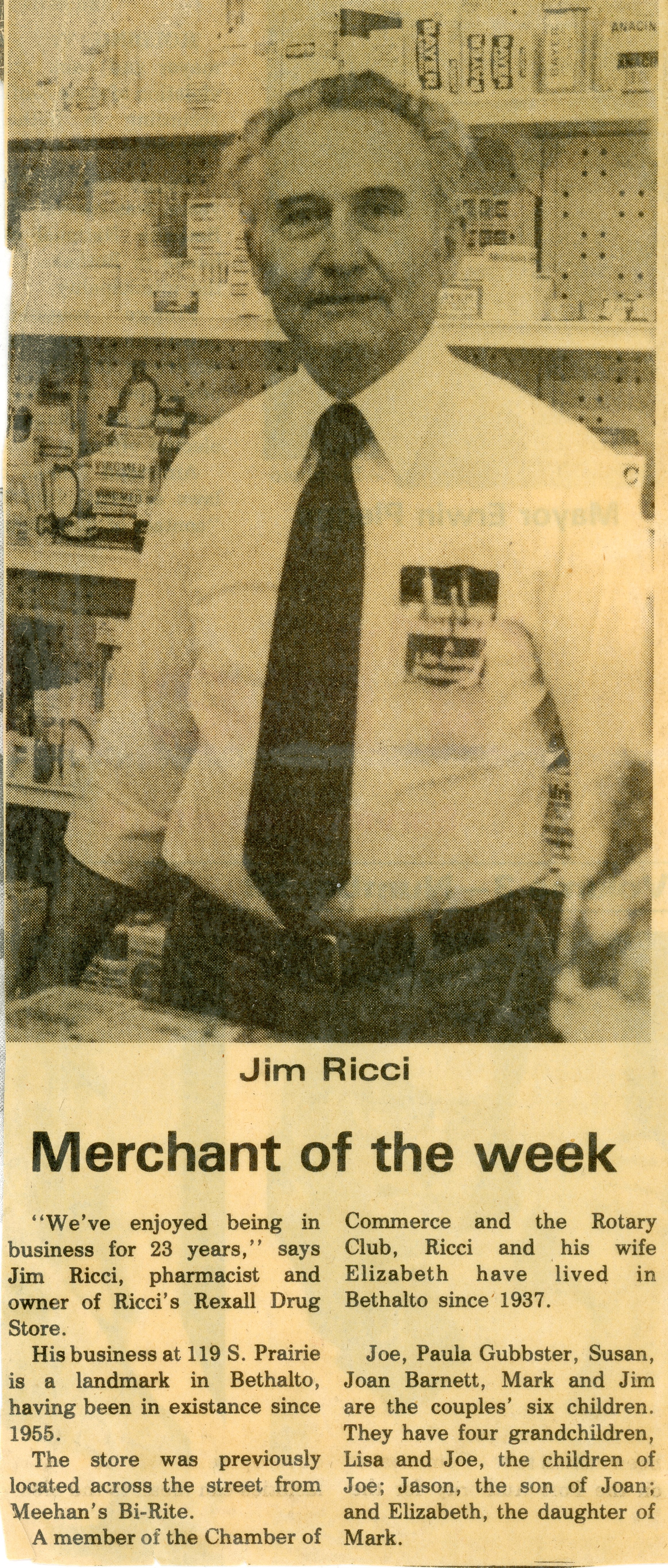 Jim Ricci after the war